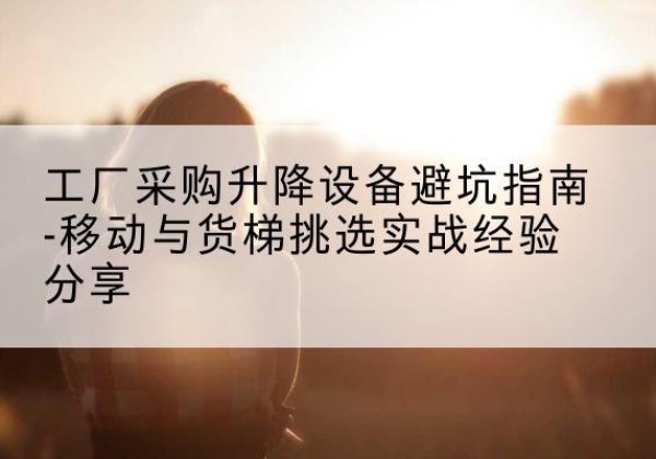 东兴移动式升降机怎么选-工厂采购升降设备避坑指南-移动与货梯挑选实战经验分享